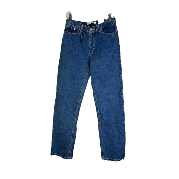 Deadstock Vintage 90s Tommy Hilfiger Low Rise Easy Fit Boyfriend Jeans Womens 4 - Picture 1 of 9